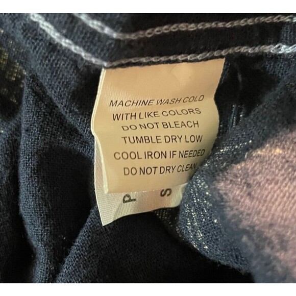 Carbon 2 Cobalt Button Up Short Sleeve Shirt Men XL Blue Pineapples Linen Cotton - Picture 5 of 6